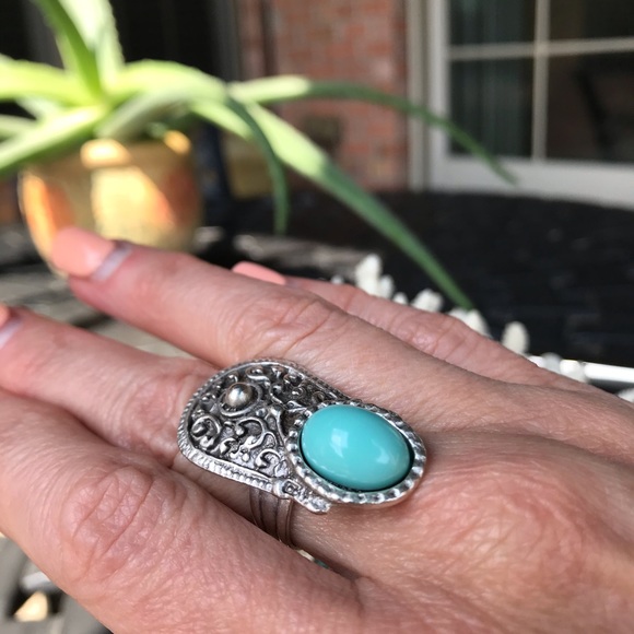 Jewelry - Turkish simulated turquoise ring